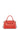 Sac porté main 2 poignées - Cuir de vachette - Orange