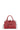 Sac porté main 2 poignées - Cuir de vachette - Rouge-foncé
