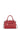 Sac porté main 2 poignées - Cuir de vachette - Rouge-foncé