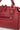 Sac porté main 2 poignées - Cuir de vachette - Rouge-foncé