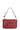 Sac porté épaule 1 anse - Cuir de vachette - Rouge-foncé