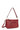 Sac porté épaule 1 anse - Cuir de vachette - Rouge-foncé
