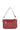 Sac porté épaule 1 anse - Cuir de vachette - Rouge-foncé
