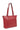 Sac cabas porté épaule - A4 - Cuir - Carmin