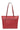 Sac cabas porté épaule - A4 - Cuir - Carmin