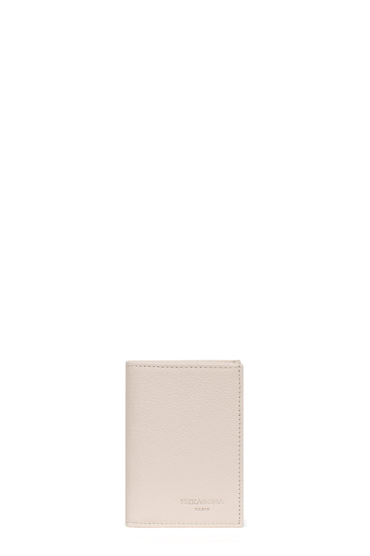 Porte-cartes - 1 volet - Cuir - Orange