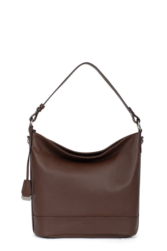 Besace - A4 - Cuir - Chocolat