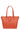 Sac cabas porté épaule - A4 - Cuir - Orange
