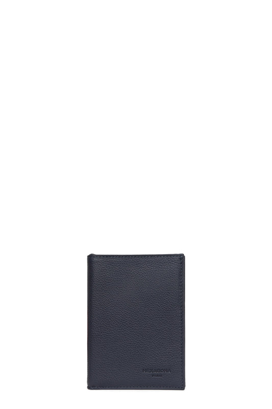 Portefeuille européen - 2 volets - Cuir - Noir