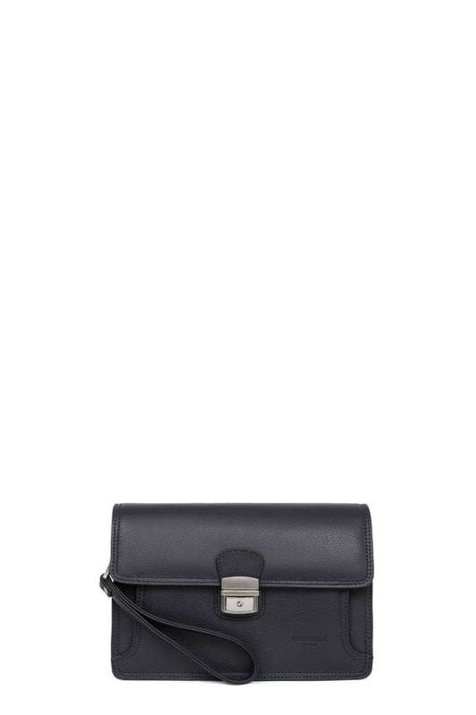 Wristlet pouch - Leather - Marine