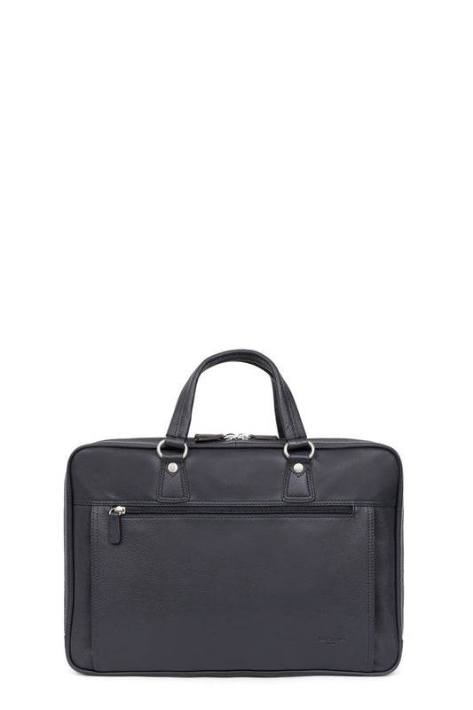 Briefcase - A4 - Leather - Marine