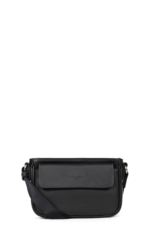 Sac reporter - Cuir - Noir