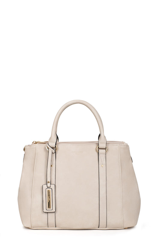 Sac porté main 2 poignées - Ivoire