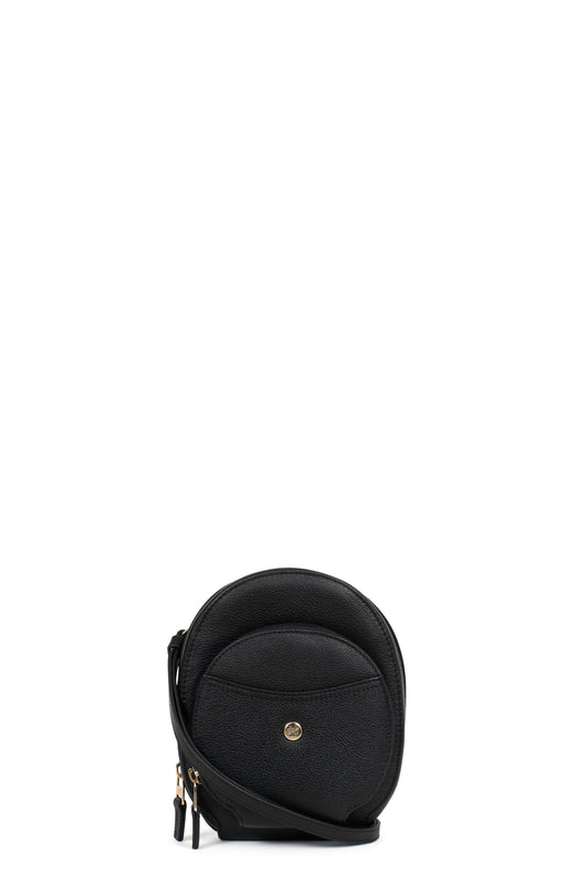 Cellphone purse with card holder - RFID blocking - Leather - Noir