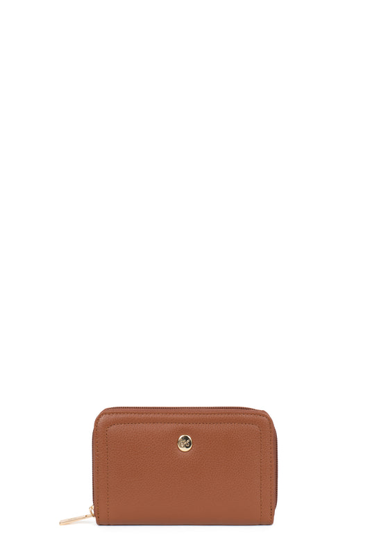Portefeuille - Stop RFID - Cuir - Caramel