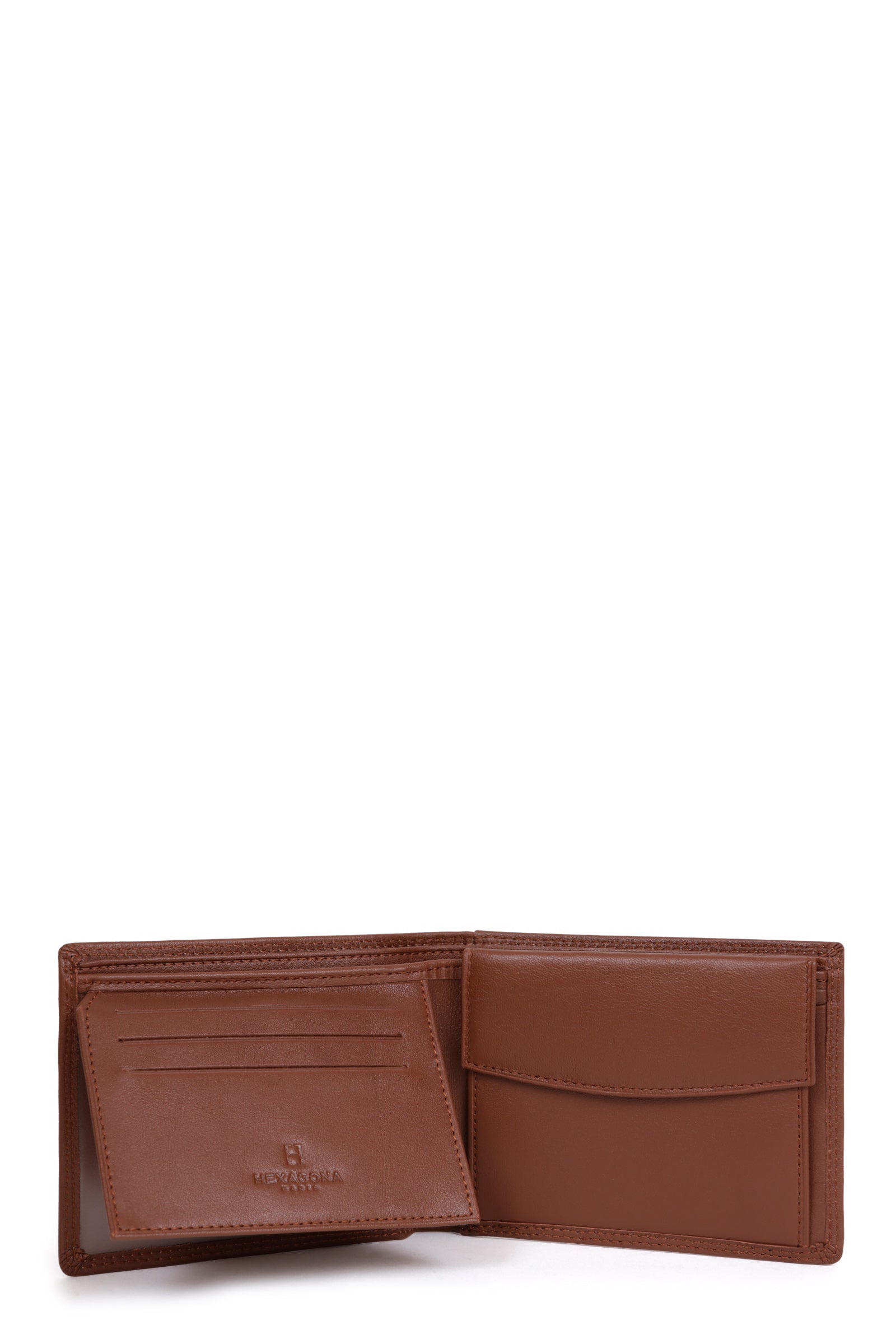 Portefeuille 2 Volets Hexagona Stop RFID Cuir Collection Sauvage - Femme
